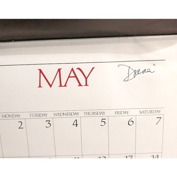 Quiltmakers 1983 Calendar Unmarked Signed Diana Leone Vtg Ephemera Scrapbook Sew - Picture 2 of 10